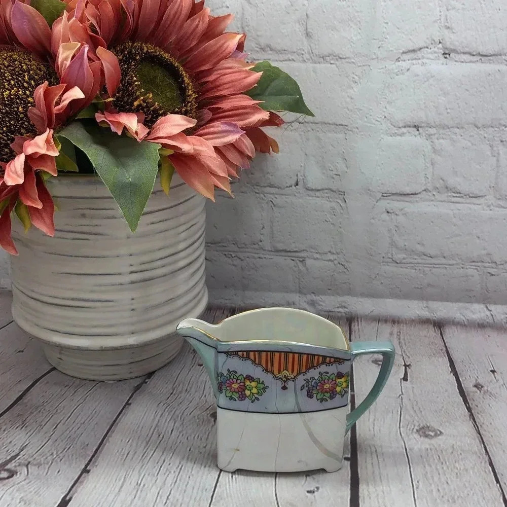 vintage noritake hand painted creamer